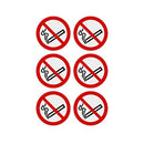 No Smoking Decals - Pack Of Six - Taxi Products From MOGO