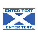 Flag Edition Custom Taxi Door Sign - Scottish Flag - Taxi Products By MOGO