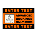 Advanced Bookings Only - Custom Text and Logo Door Sign For Taxi By MOGO