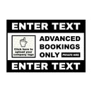 Advanced Bookings Only - Custom Text and Logo Door Sign For Taxi By MOGO with magnetic or adhesive backing