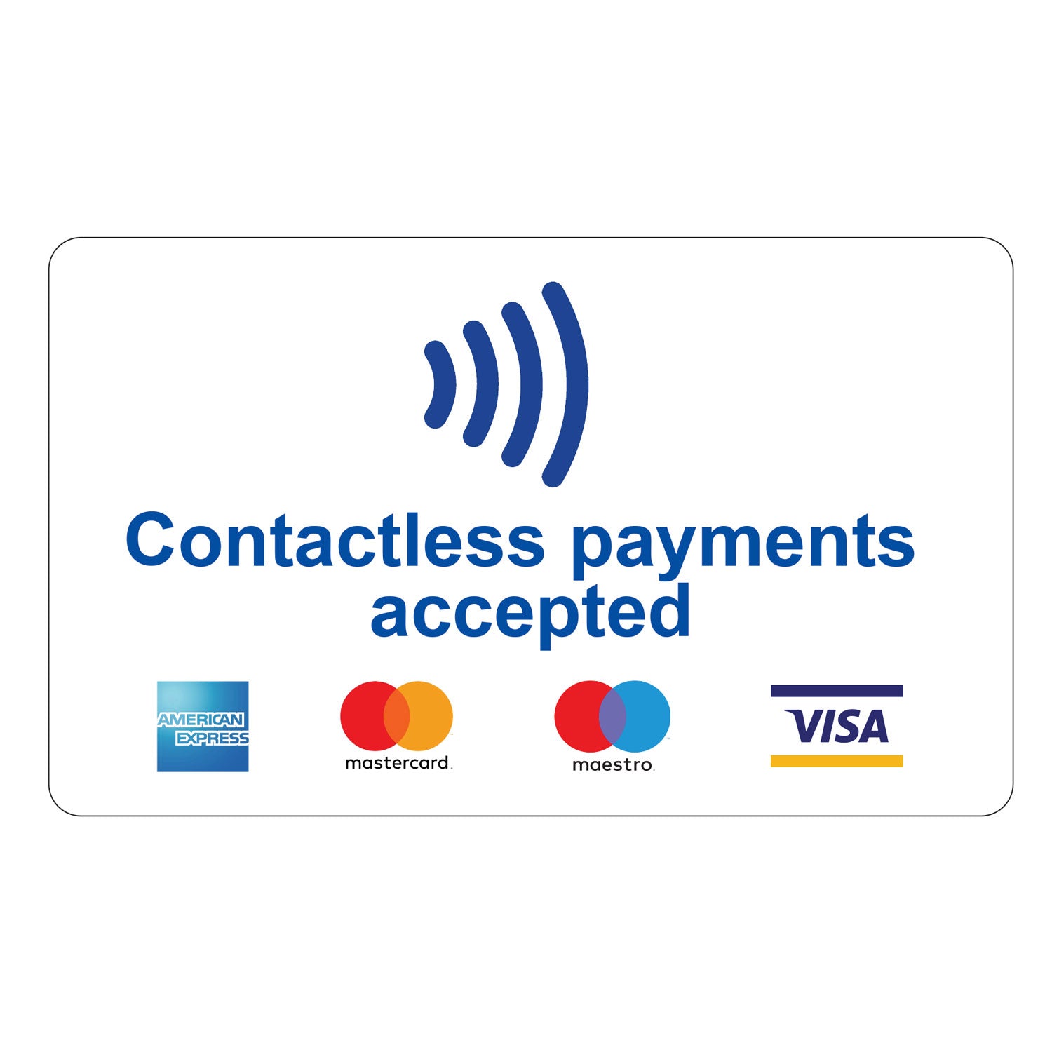 Cashless Sticker Long – MOGO UK