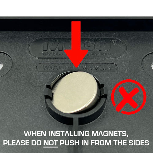 Incorrect Installation of Magnetic Fixing Kit For Platform Mounts Taxi Plate Holders Taxi and Private Hire Products From MOGO