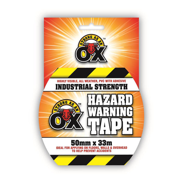 Strong As An Ox Hazard Warning Tape Yellow/Black from MOGO