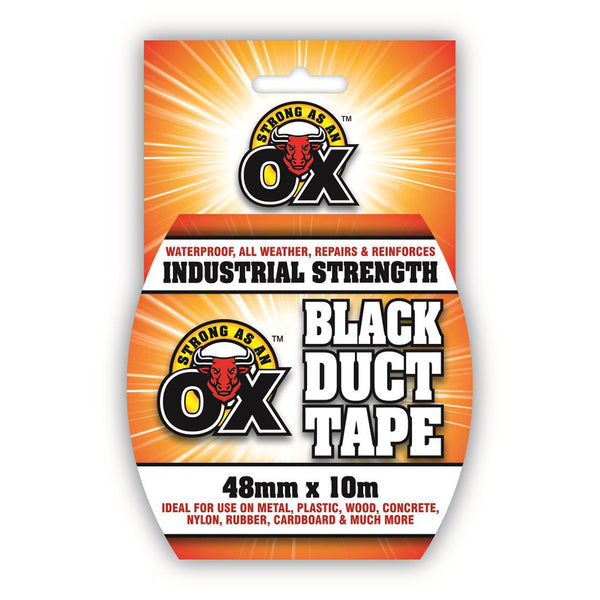 SAAO Black Duct Tape – 48mm x 10m