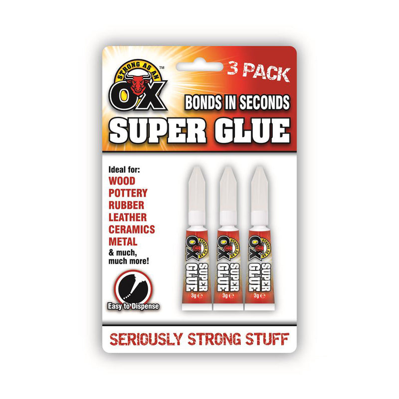 Strong As An Ox Super Glue 3PK from MOGO Your One Stop Shop For Taxi Drivers