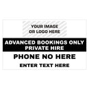 Custom Rectangle Taxi Door Sign With Logo Design 3 - MOGO