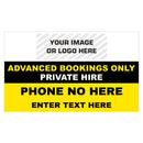 Custom Rectangle Taxi Door Sign With Logo Design 3 - MOGO