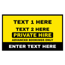 Custom Rectangle Taxi Door Sign Design 7 - MOGO