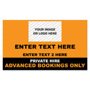 Custom Rectangle Taxi Door Sign With Logo Design 2 - MOGO