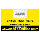 Custom Rectangle Taxi Door Sign With Logo Design 2 - MOGO