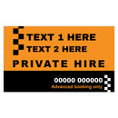 Custom Rectangle Taxi Door Sign Design 11 - MOGO