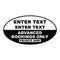 Custom Oval Taxi Door Sign - Advanced Booking Only - Taxi Products By MOGO