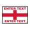 Flag Edition Custom Taxi Door Sign - English Flag - Taxi Products By MOGO