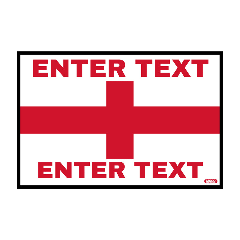 Flag Edition Custom Taxi Door Sign - English Flag - Taxi Products By MOGO with self adhesive or magnetic backing