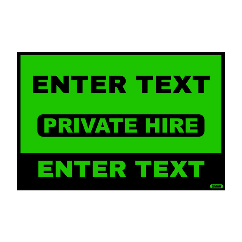 Custom Taxi Door Sign - Standard - Taxi Products By MOGO