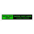 Custom Taxi Door Sign - Long Rectangle - Taxi Products By MOGO with self adhesive of magnetic backing