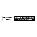 Custom Taxi Door Sign - Long Rectangle - Magnetic Backing Taxi Products By MOGO