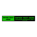 Custom Taxi Door Sign - Long Rectangle - Self Adhesives Taxi Products By MOGO