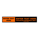 Custom Taxi Door Sign - Long Rectangle - Taxi and Private Hire Products By MOGO