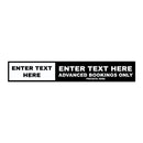 Custom Taxi Door Sign - Long Rectangle - Taxi Products By MOGO
