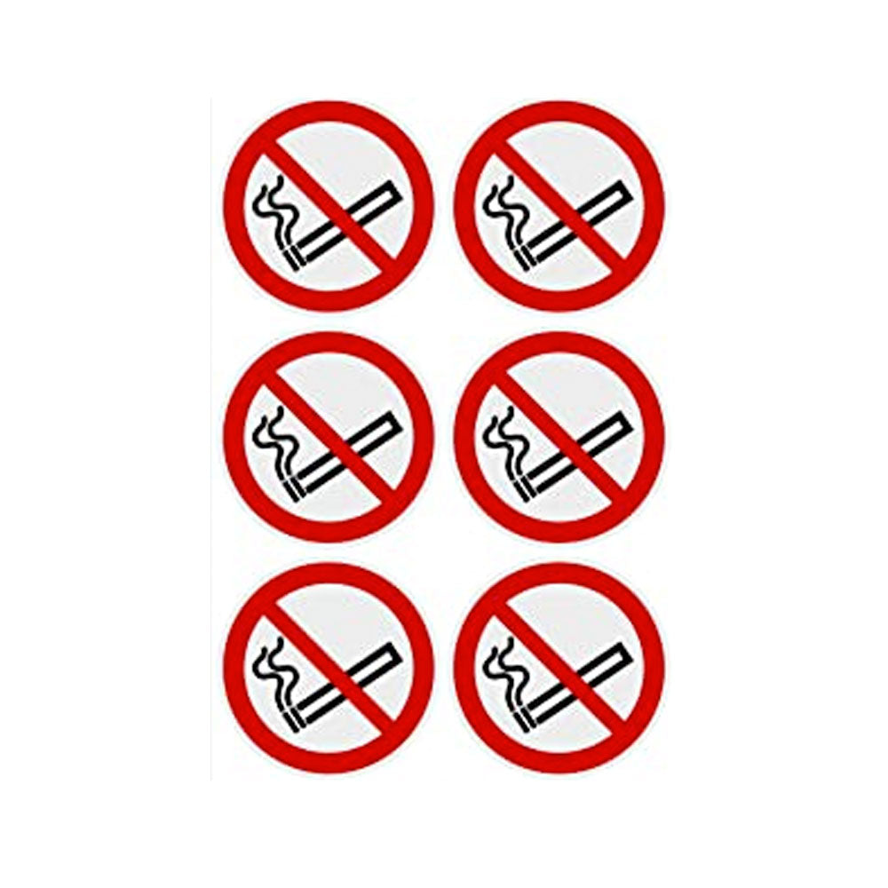 No Smoking Decals - Pack Of Six – MOGO UK