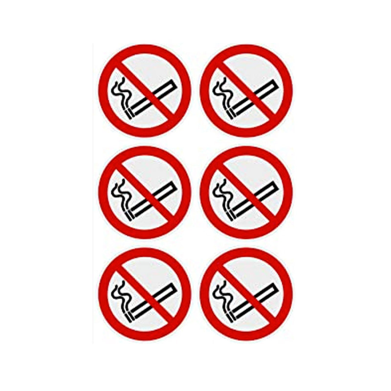 No Smoking Decals - Pack Of Six - Taxi and Private Hire Products From MOGO