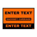 Customised Taxi Door Sign - Standard - Taxi Products By MOGO Your One Stop Shop
