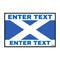 Flag Edition Custom Taxi Door Sign - Scottish Flag - Taxi Products By MOGO