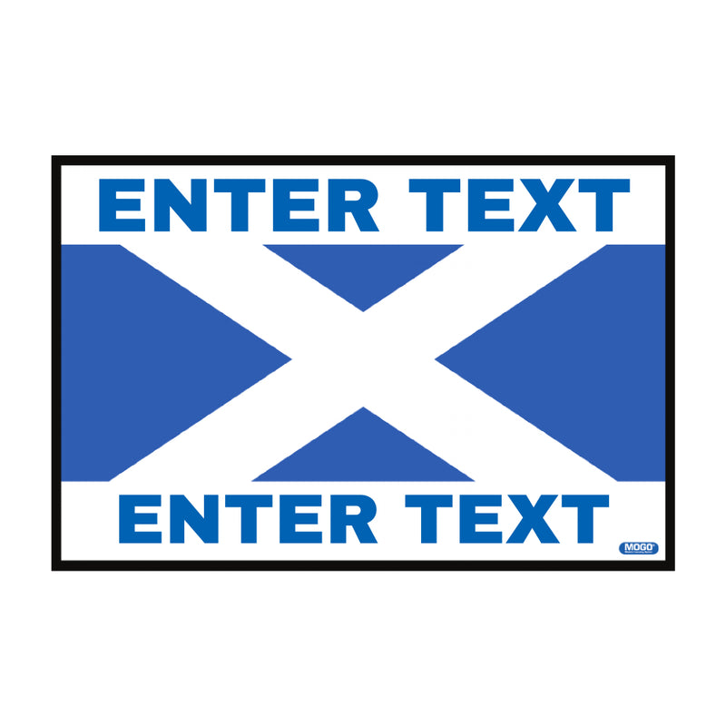 Flag Edition Custom Taxi Door Sign - Scottish Flag - Taxi Products By MOGO your one stop shop for taxi and private hire vehicles