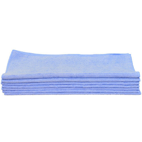 Blue Microfibre Cloths 40 X 40cm - Pack Of 10 - Taxi Products by MOGO