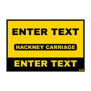 Custom Taxi Door Sign - Standard - Taxi Products By MOGO With self adhesive of magnetic backing