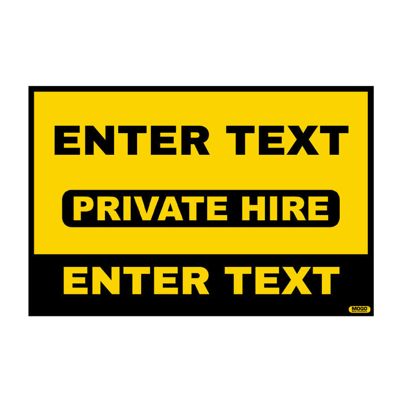 Custom Taxi Door Sign - Standard - Taxi Products By MOGO