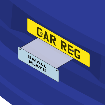 Rear Bracket - For Square or Small Licence Plates - Extra Adjustable - Taxi Products From MOGO